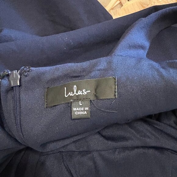 Lulu's Midnight Blue Sleeveless Mini Dress - Picture 5 of 5